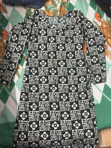 Patterned Black kurti
