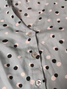 Light Blue Polka Dot Dressberry Top