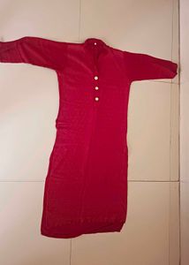 Red Velvet Kurta