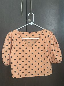 Polka Dot Crop Top
