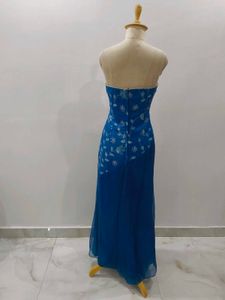 Teal Floral Dress