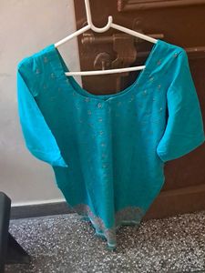 Straight Kurta Suit With Plazzo