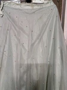 Grey Embellished Lehenga Set🤍