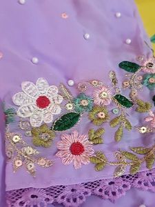 Beautiful Lavender Georgette Suit