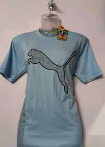 Light Blue Puma Graphic Tee