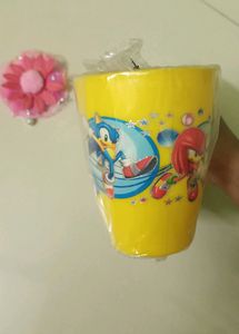 Yellow Cartoon-Printed Cup 💛