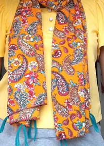 Floral Paisley Print Scarf