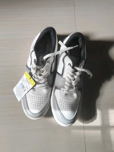 Stylish White And Grey  Sneakers