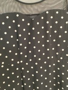 Polka Dot Mesh Dress