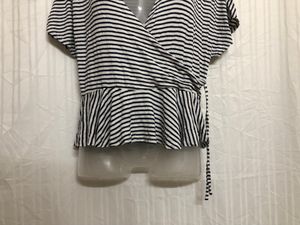 Woman Only White V Neck Top