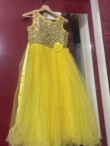 Sparkly Yellow Party Dress