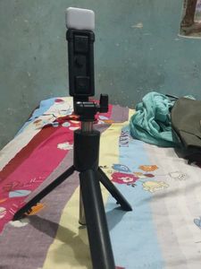 Mini Tripod with LED Light And Selfe Camera