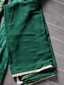 Elegant Green Embroidered Kurta Set