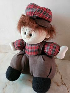 Vintage Plush Boy Doll