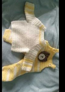 Cute Dangri And Sweater Set