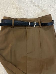 A Line Mermaid Maxi Skirt With Belt