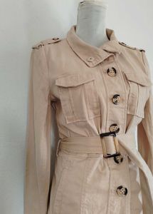 H&amp;M Vintage Belted Beige Jacket