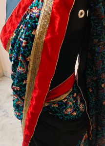 fully thread 🧵 embroidery 🪡 black 🖤 saree 🔥