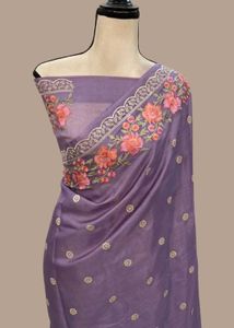 Elegant Embroidered Saree