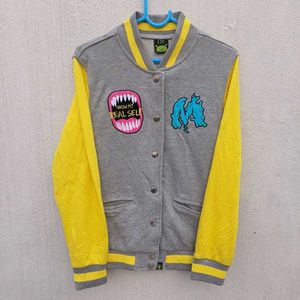 💛Yellow&amp; Grey Varsity Jack