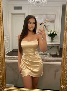 Gold Mini Dress