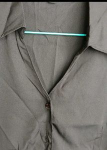 🌙Timeless Black Semi Full-Sleeve Polyester Top🌙