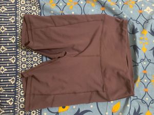 Purple cycling shorts