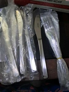 Stainless Steel Fork And  Knife Set 6 -6
