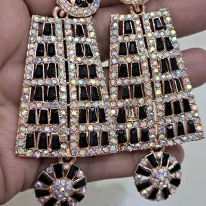 New Partywear Designer Black Earrings