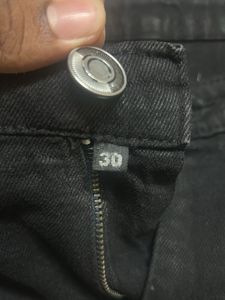 ZARA Black Wide Leg Jeans