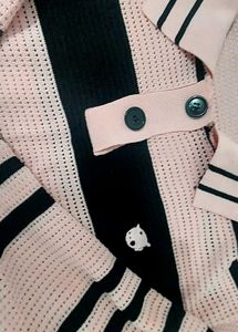 Black And Pink Polo / Crop Top