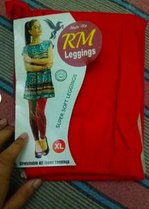 Red Women's Woolen Leggings