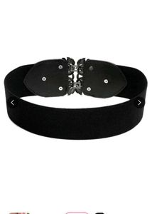 Branded Black Embellished Belt
