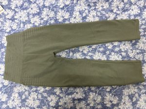 WOMEN OLIVE TIGHTS