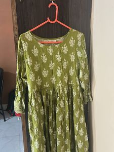 Floral Print Kurta Dress