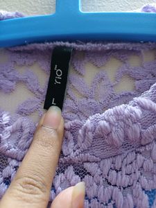 Lavender Lace Top