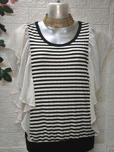 🎁Buy 2 Get 1 Free 🎁Striped Ruffle Sleeve Top