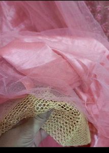 New Peach Embroidered Dress