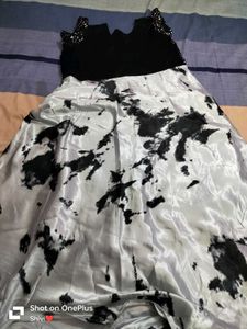Black And White Gawn Kurti