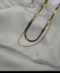 Two Layered Chain Necklace