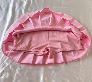 Pinterest Pink Mini Pleated Skirt