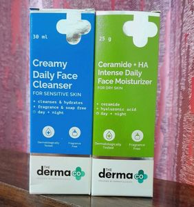 Combo The Derma Co Pack Of 2 Moisturizer+cleanser