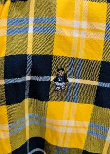 Yellow Plaid Flannel Shirt