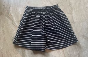 Striped B&amp;W Skort