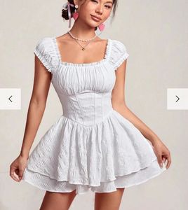 LittleBox White Layered Dress