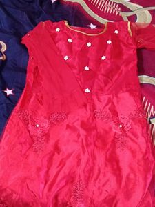 Red Embellished Dress