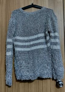 Striped Fuzzy Sweater