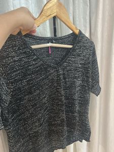 Stylish Gray Knit Top