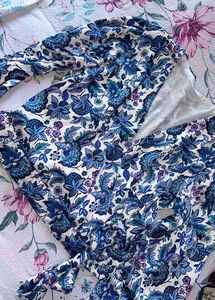Boho Printed Knot Crop Top