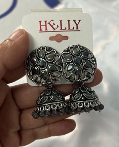 oxidized Jhumka Earrings